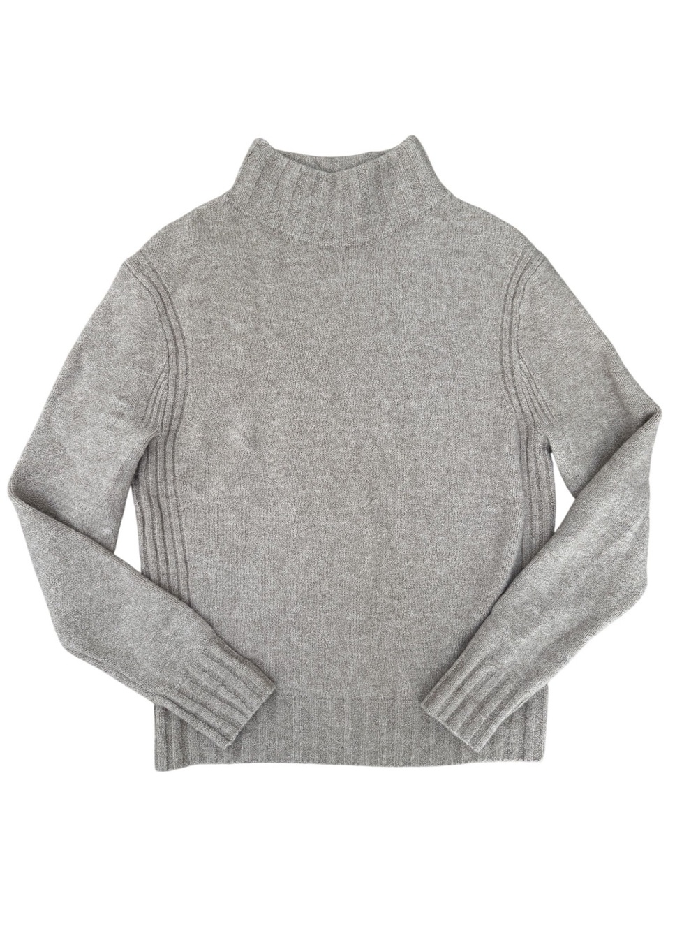 J. Crew Taupe Brown Turtleneck Wool Blend Sweater